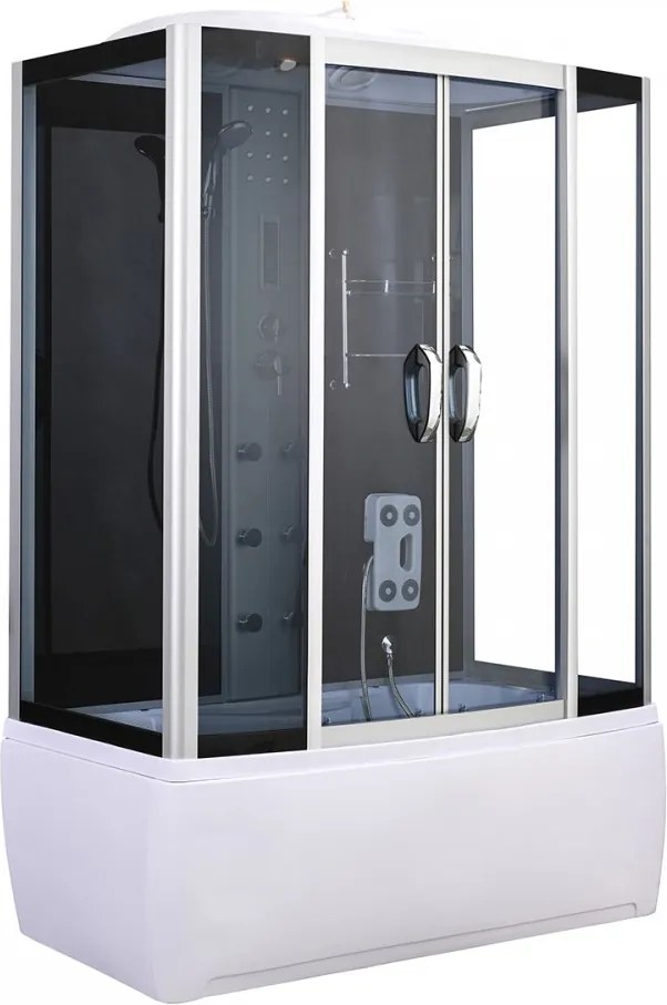 Emilia 150 Hidromasszázs Kádkabin elektonikával Black