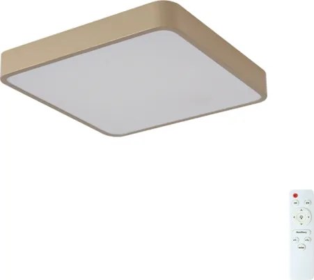 Brilagi-LED dimmelhető mennyezeti lámpatest POOL LED/48W/230V 3000-6000K 50x50 cm bézs+távirányító