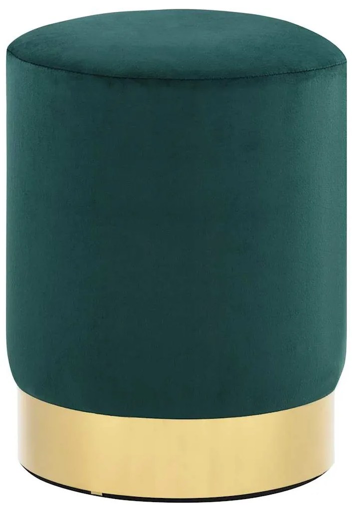 sötétzöld és aranyszínű bársony ülőke 28 x 36 cm