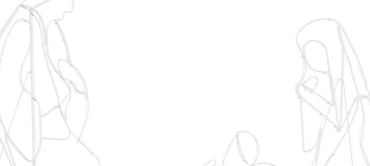 Világító Betlehemi Jelenet 550 LED-del Sokszínű 112 x 72 cm PVC