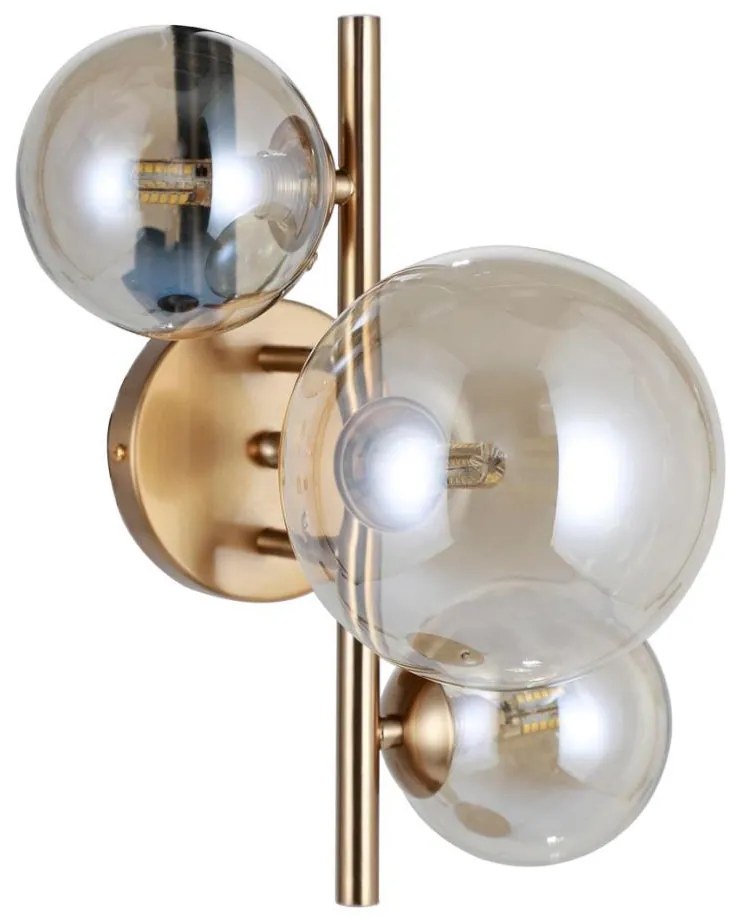 ITALUX WL-406007-3-HBR - CANELLO fali lámpa 3xG9/5W/230V, réz