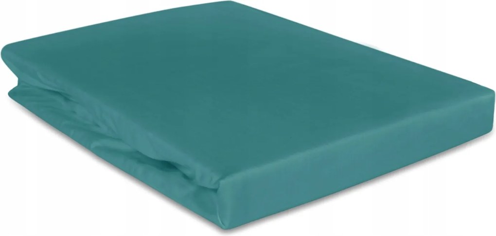 Pamut szatén gumis lepedő 180x200 Darymex sötét türkizkék