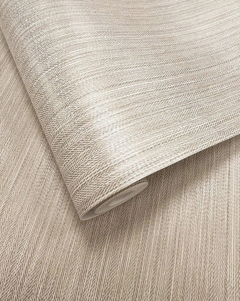Holden Decor Essence Kilim mogyoróbarna csíkos fémhatású vlies tapéta – 66273