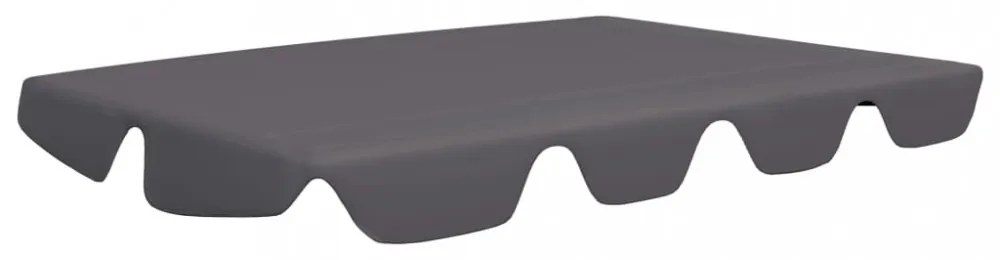 antracit csere ponyva kerti hintaágyhoz 150/130 x 105/70 cm