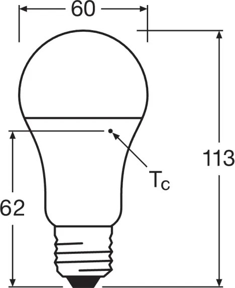 10 darabos csomag LED izzó CLASSIC A75 E27/10W/230V 4000K - Osram