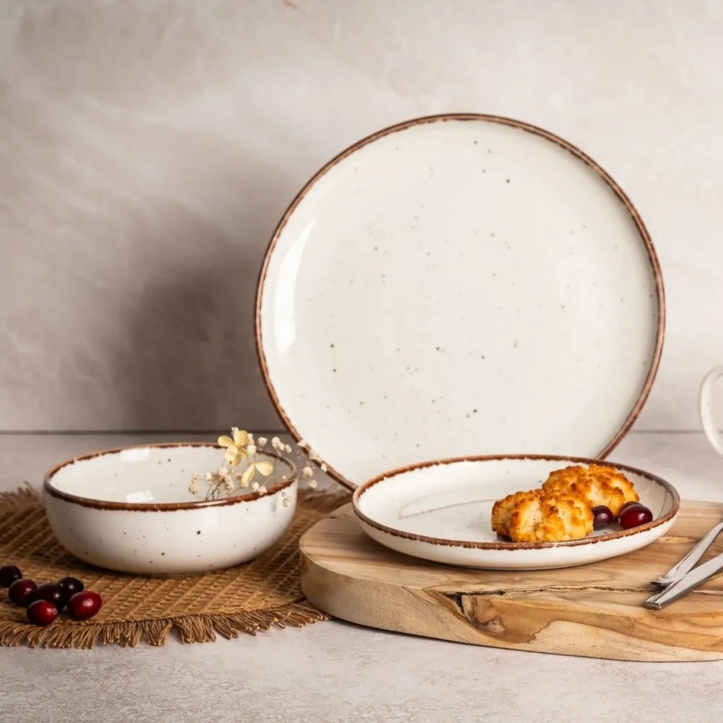 Altom porcelán sekély tányér Reactive Ivory, 26,5cm