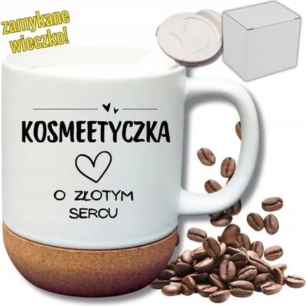 Fehér Bögre Parafa Vicces Ajándék Kozmetikai Táska Arany Szívvel