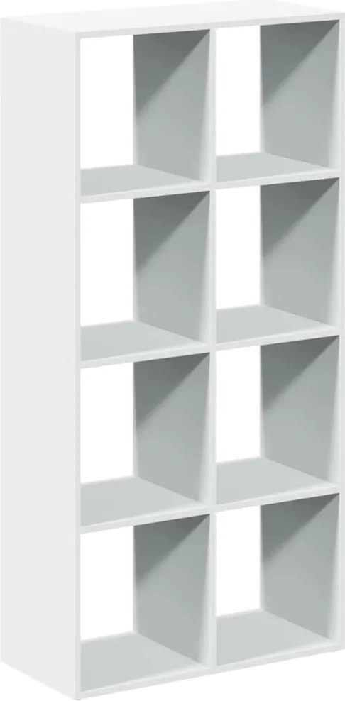 vidaXL fehér szobaparaván, könyvespolc, 69,5 x 29 x 137,5 cm, rétegelt fából