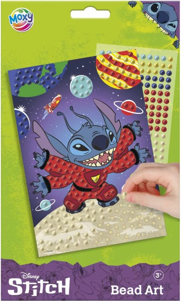 Disney Lilo és Stitch, A csillagkutya Space gyöngyös kreatív szett A5