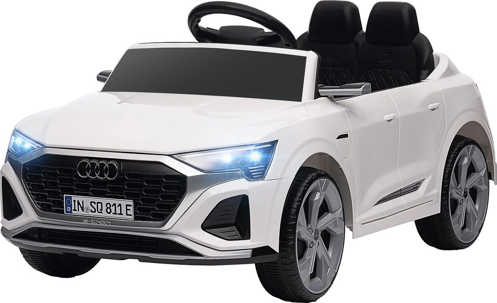 AIYAPLAY Gyerek Elektromos Autó 12V Gyerekautó 2.4G Távirányítóval, MP3 Zenével és Haranggal, Elektromos Jármű Fényszóróval, 4 Rugós Kerekekkel, 3-5 k