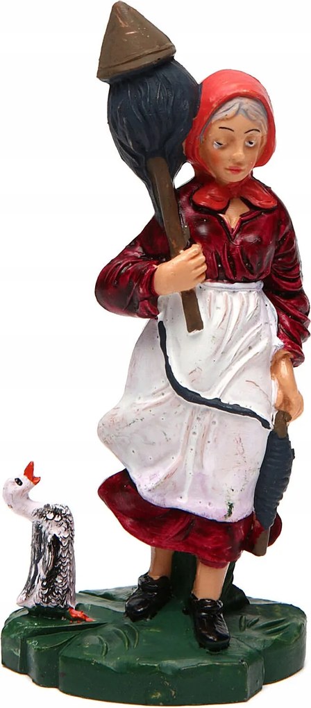 Karácsonyi betlehem figura Nő Gyapjúval- 10cm magas figurákhoz