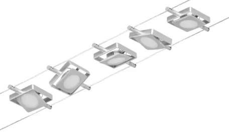 Paulmann 94420 - 5x LED 4,5W MAC spotlámpa 230V matt króm