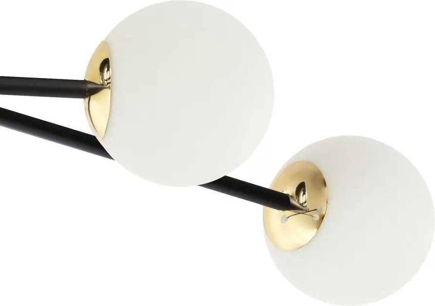 KASPA 10776602 ASTRA Glamour Mennyezeti Lámpa Fehér, Fekete E14 IP20