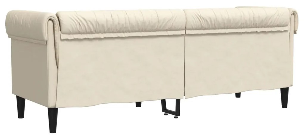 3 személyes vászon Chesterfield kanapé