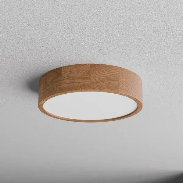 Fürdőszobai mennyezeti lámpa érzékelővel CLEO 3xE27/24W/230V átm. 37,5 cm IP54 tölgy