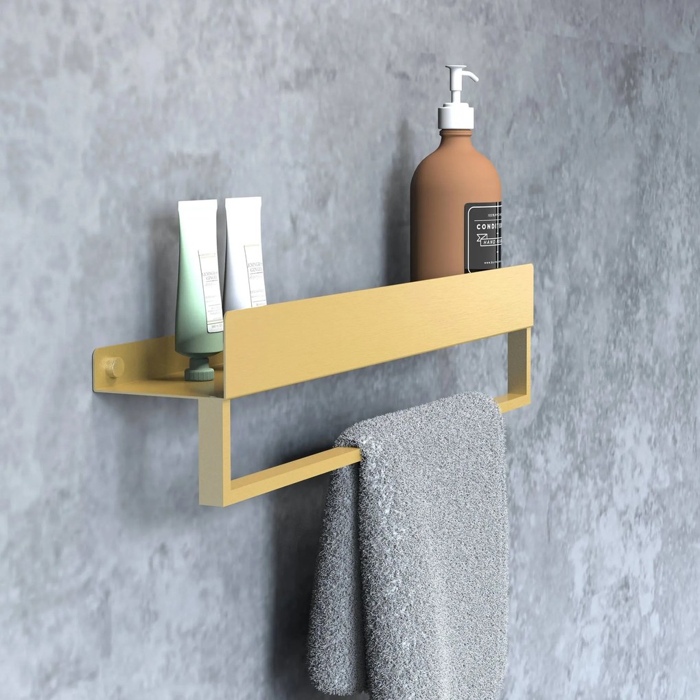 Fürdőszobai polc SF01 45cm gold brush