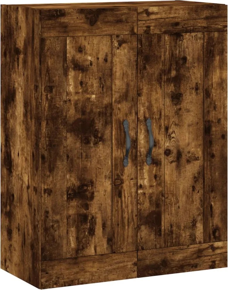vidaXL füstös tölgy szerelt fa fali szekrény 69,5 x 34 x 90 cm