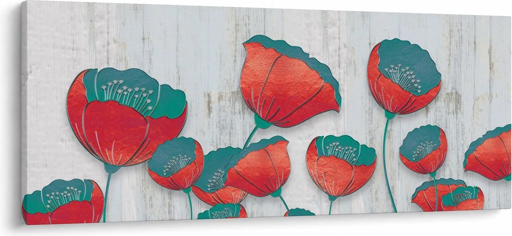 Kép - Pipacsok - kerozin (120x50 cm)