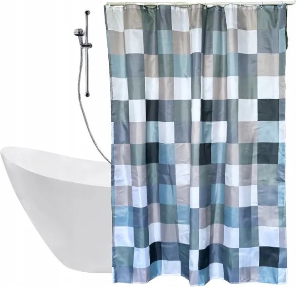 Textil zuhanyfüggöny ólomcsipkével 180 x 200 cm