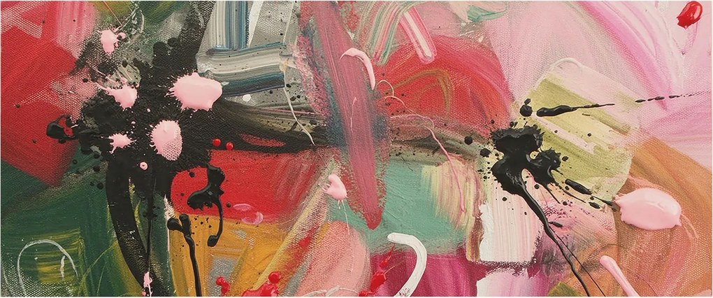 Fotótapéta Fali ragasztó szett Színes káosz 250x104 ragasztó