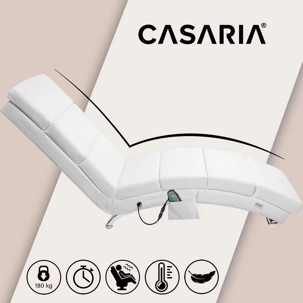 Casaria® London heverő masszázs- és fűtési funkcióval – fehér