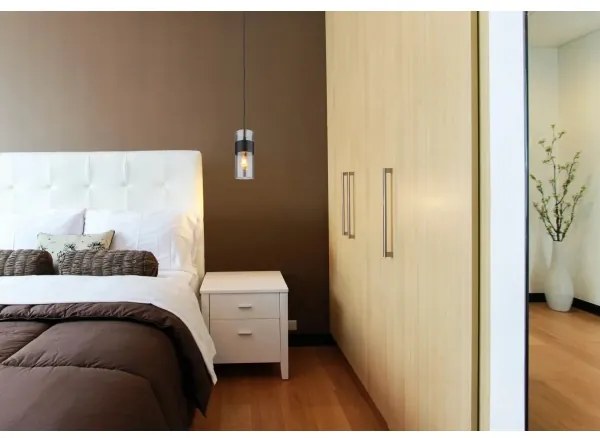 Globo 15718 - Csillár zsinóron SCARFINA 1xE27/60W/230V