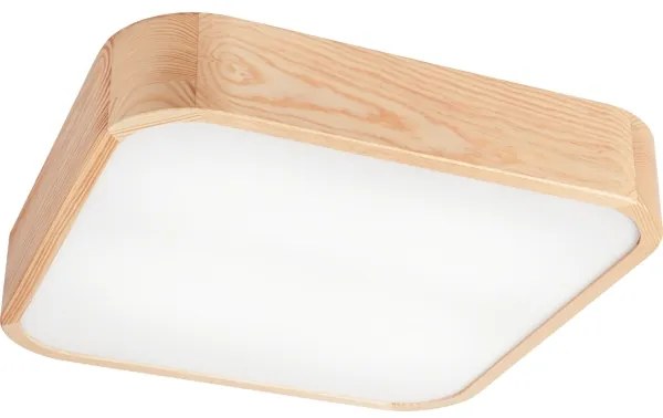 Mennyezeti lámpa NATURAL SQUARE 4xE27/15W/230V 45x45 cm fenyő