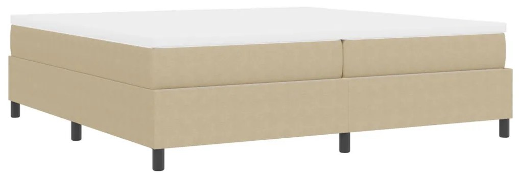 Boxspring Ágy matraccal Világos Zöld Szürke 200x200 cm Kordbársony Szövet