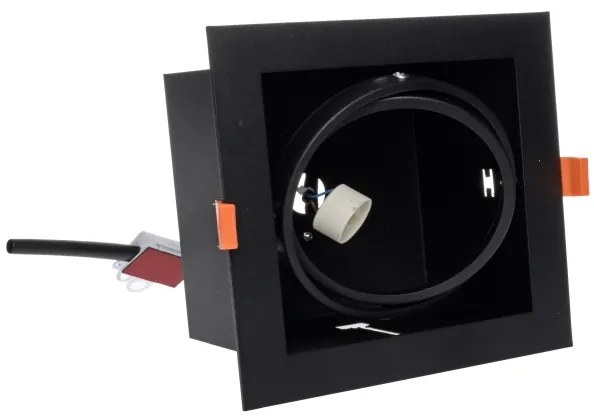 Beépíthető lámpa PLAZA AR111 1xGU10/12W/230V fekete