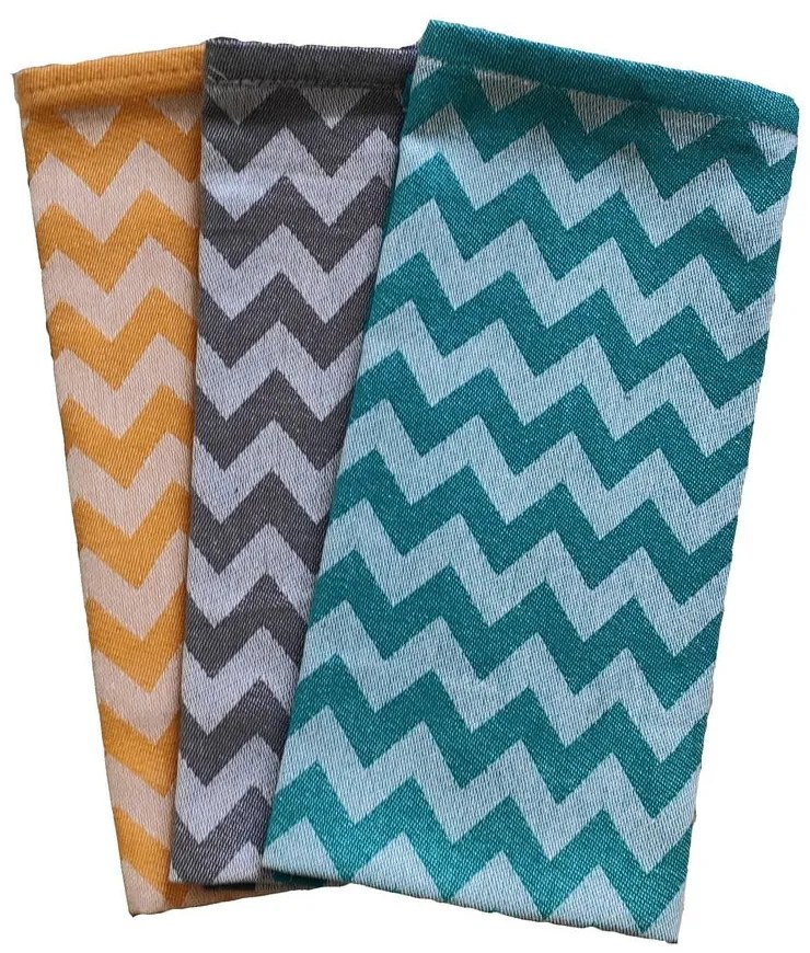 Pamut konyharuha szett 3 db-os 70 x 50 cm Geometry - JAHU collections