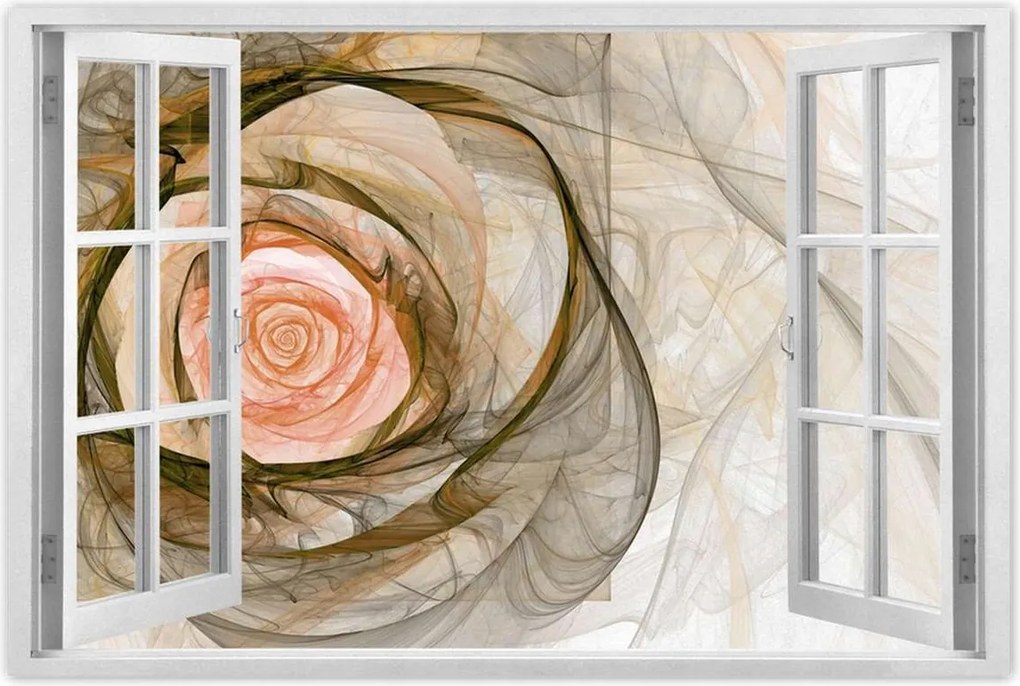 Poszterek 90x60 Absztrakt rózsa virág