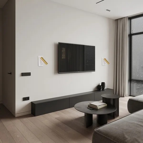 Brilagi - LED Fali spotlámpa MAYA LED/3W/230V 4000K fehér/arany