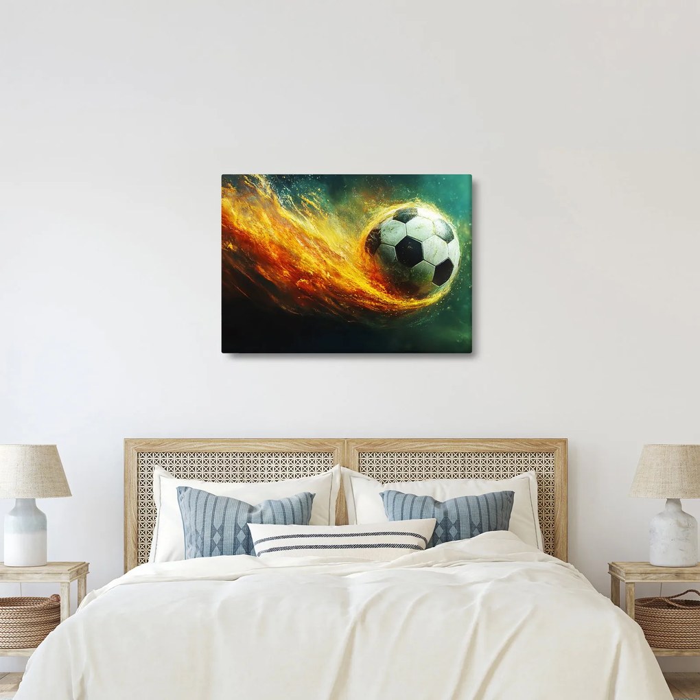 Kép - Focilabda repülés közben (70x50 cm)