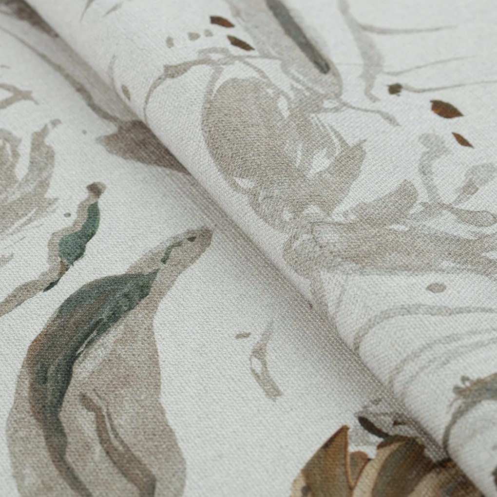 Párnahuzat 60x40 virágok világosszürke alapon