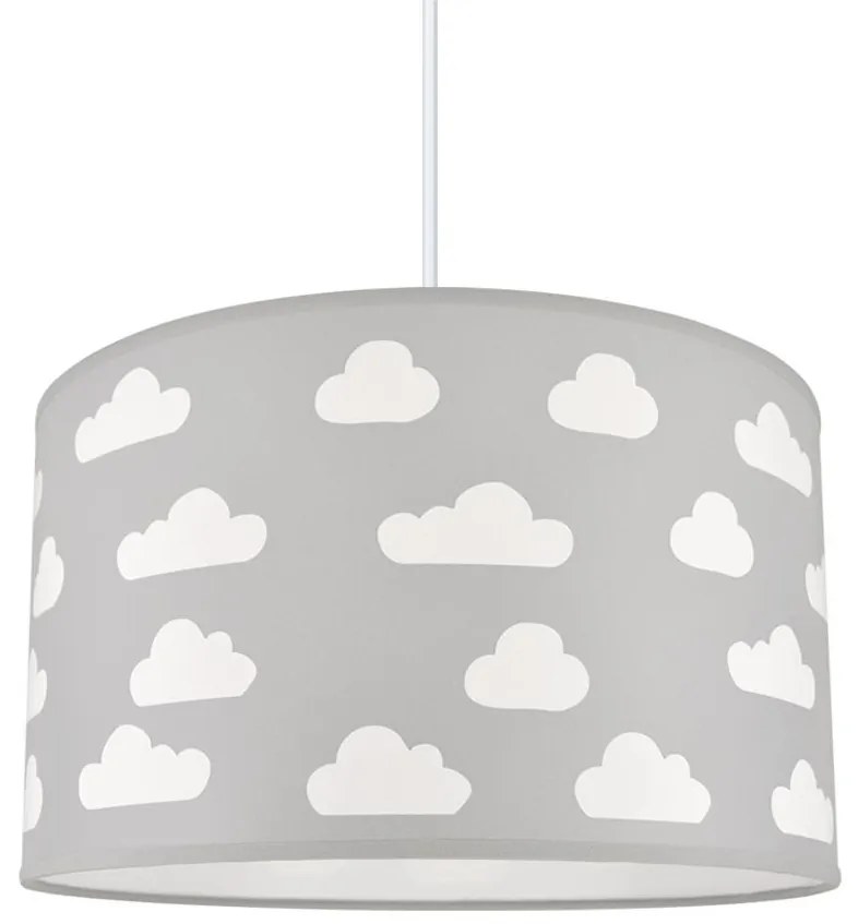 Gyerek csillár CLOUDS GREY 1xE27/60W/230V