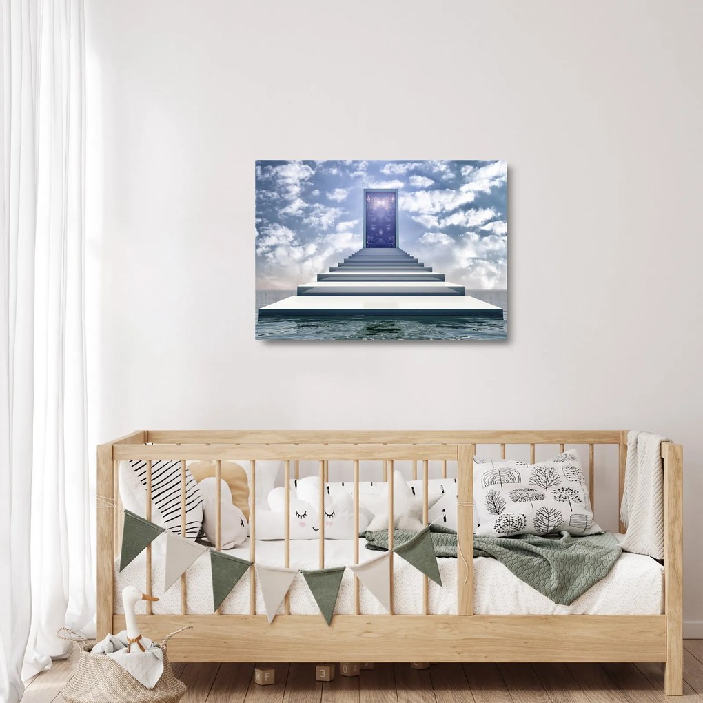 Kép - Utazás egy másik dimenzióba (üvegen) (70x50 cm)