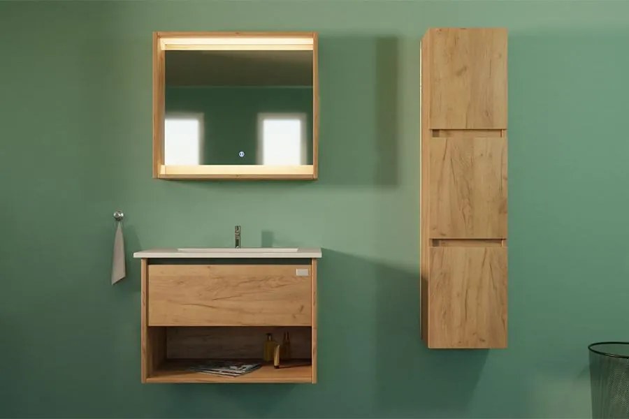 TMP NORD CRAFT tükrös szekrény LED világítással - érintő kapcsolóval - 60 x 65 cm