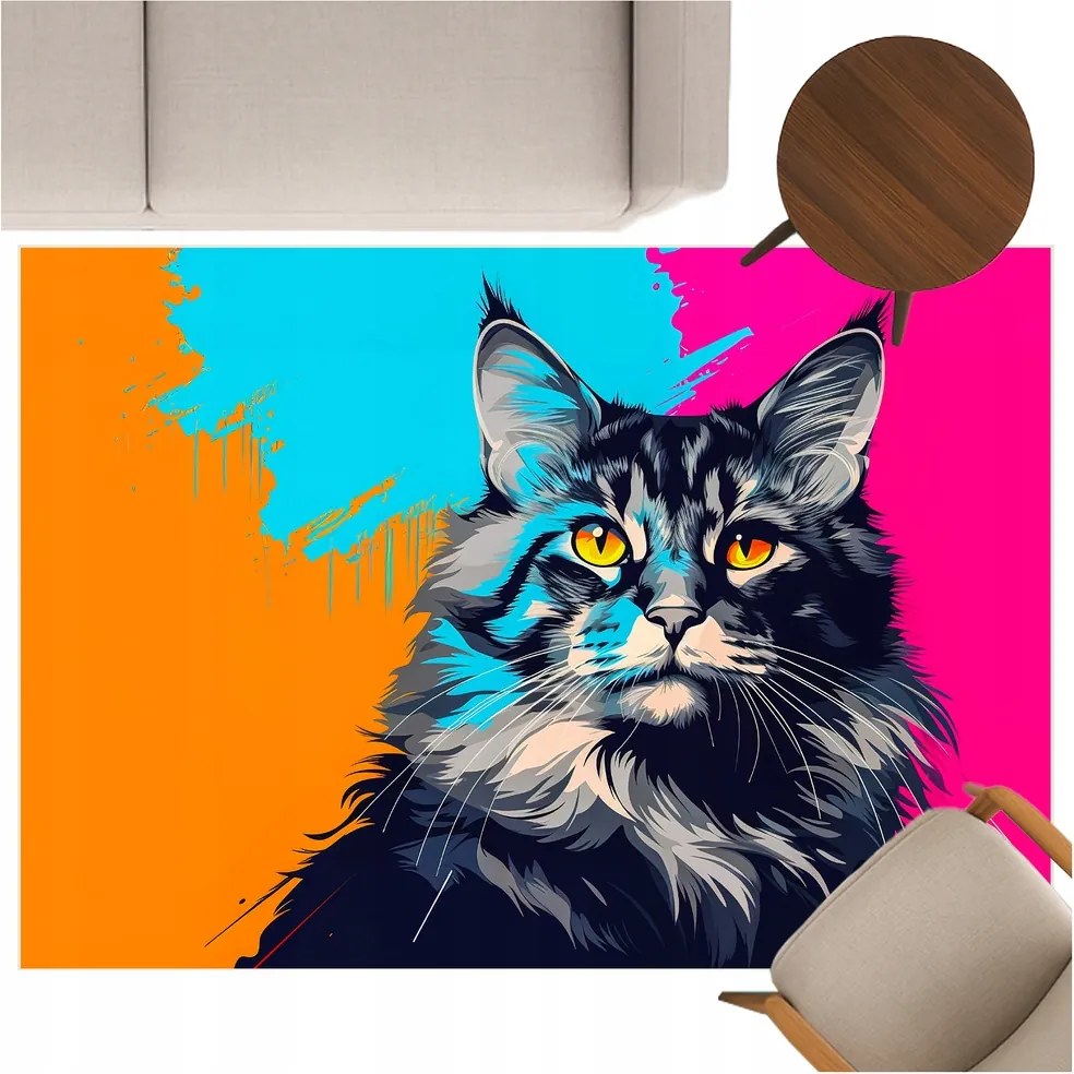 3D Strado MainCoon szőnyeg 140x200 cm háromdimenziós hatással