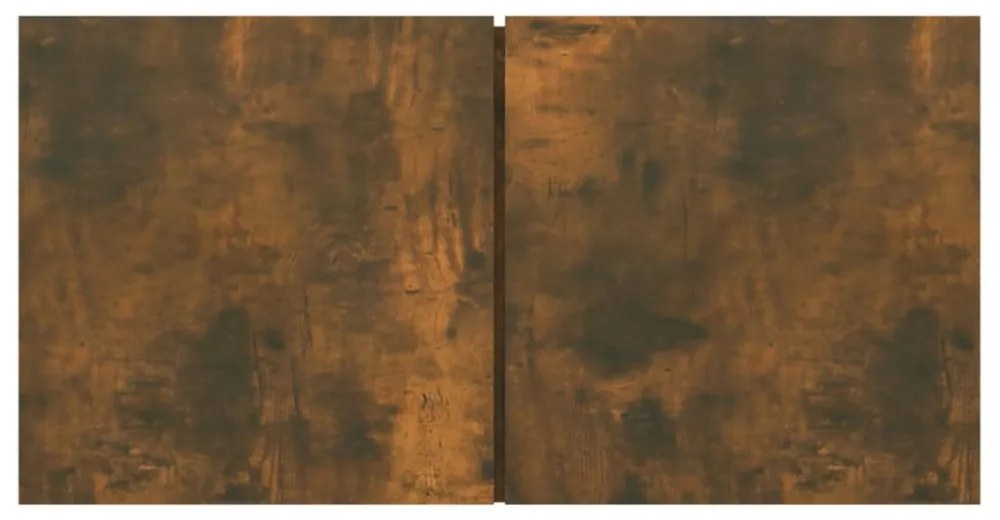 3 db füstös tölgy színű fa függő TV-szekrény 60 x 30 x 30 cm