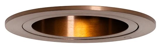 Okos süllyesztett spotlámpa sötét bronz kerek dönthető és forgatható, Wifi GU10 50mm-es - Chuck