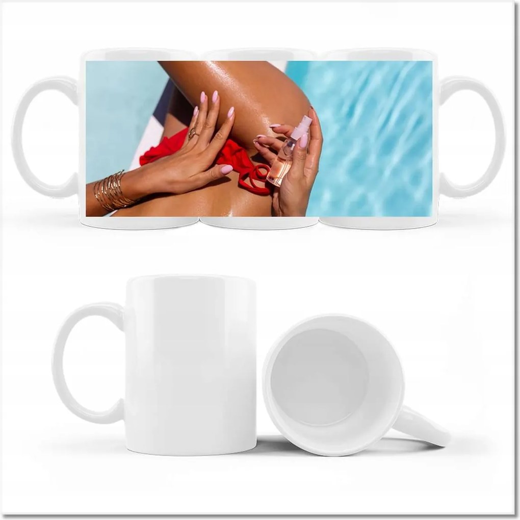 Nyomott mintás bögre Biztonságos napozás Olaj