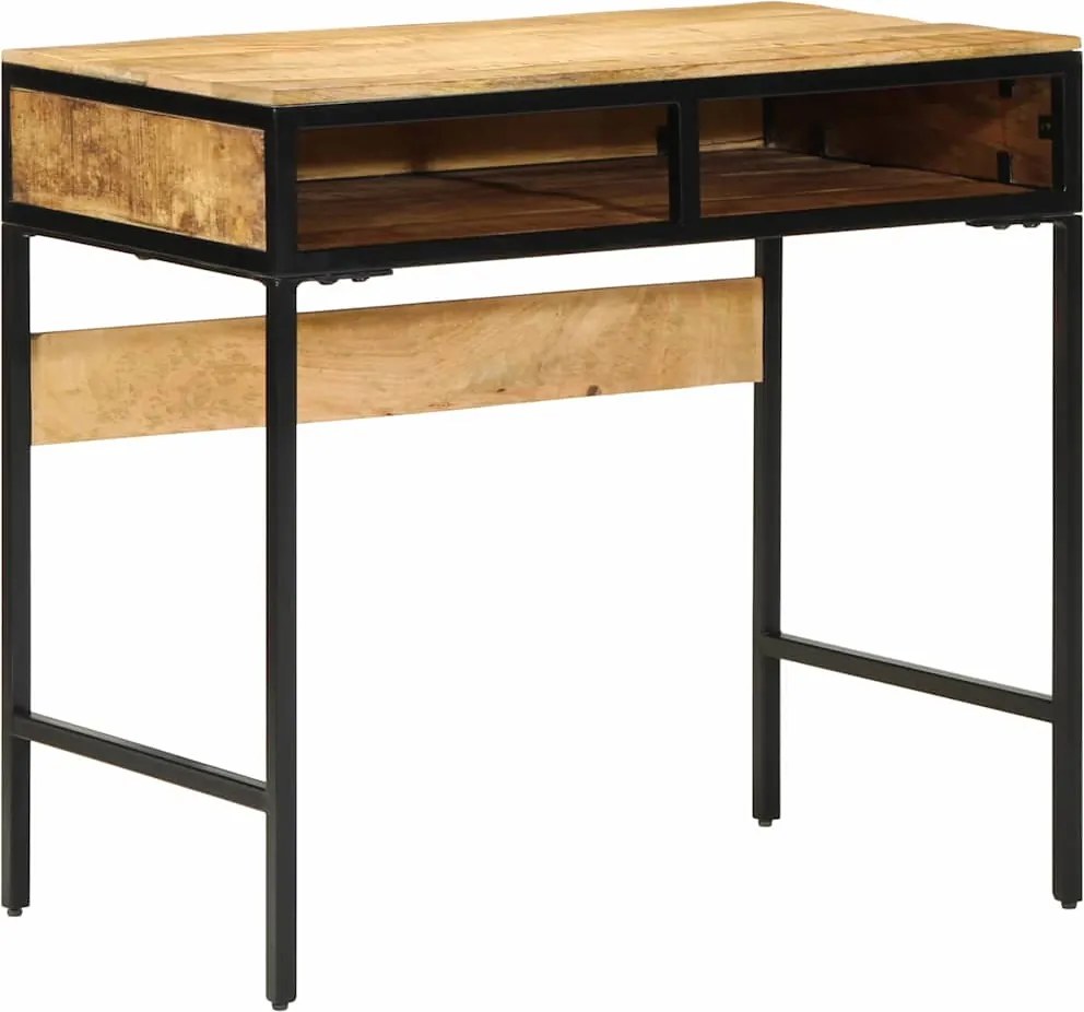 vidaXL Íróasztal fiókkal Barna 80 x 50 x 75 cm Tömör Mangófát