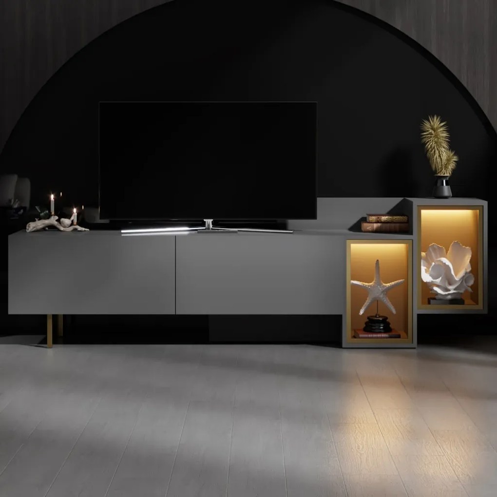Tenon TV-állvány, antracit-arany, 213,2 cm