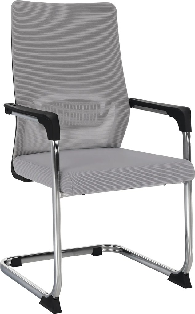 Tárgyalószék, szürke/fekete, KABIR