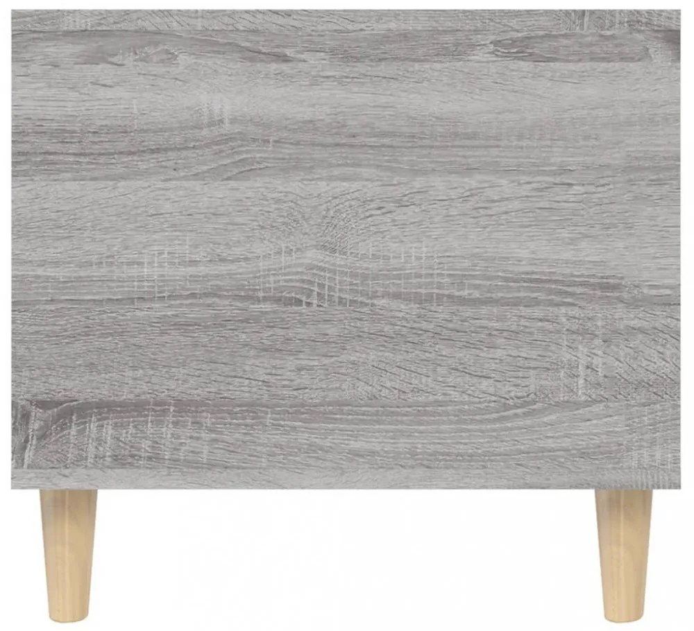 szürke sonoma szerelt fa dohányzóasztal 90x49x45 cm