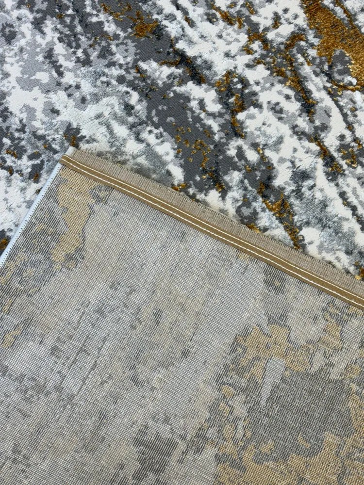 Sunset szürke-arany design szőnyeg 160x230