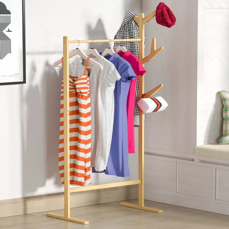 Casaria® Nordik ruhatartó állvány - bambusz