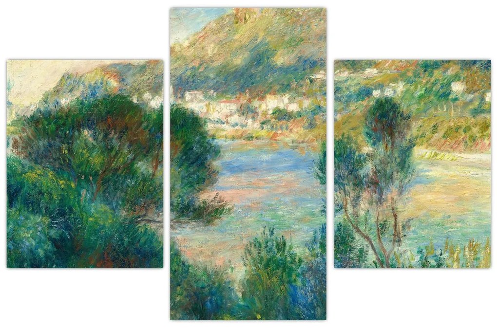 Kép - Auguste Renoir, View of Monte Carlo from Cap Martin, reprodukciók (90x60 cm)