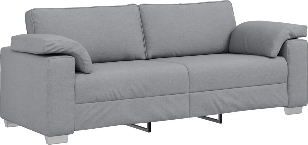 vidaXL Kanapé Világosszürke 219 x 80 x 82 cm szövet