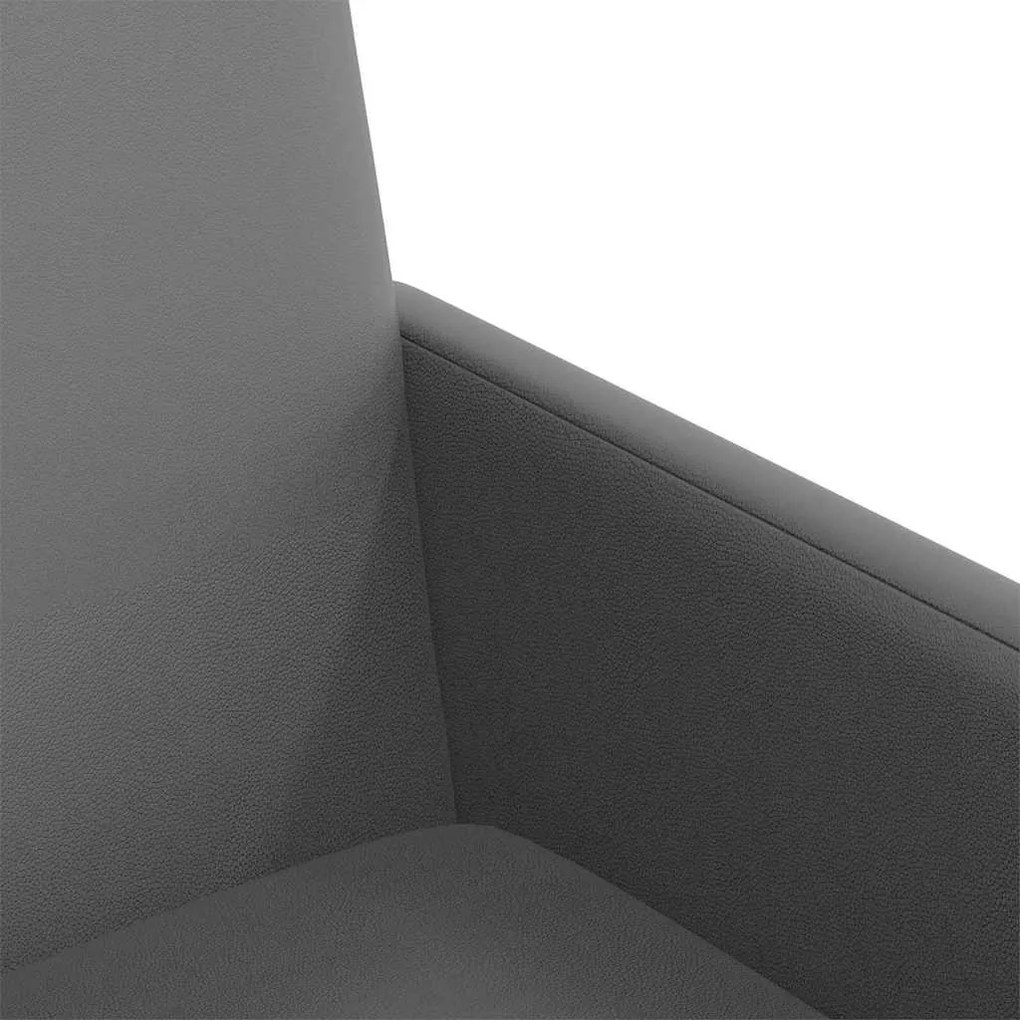 Kerekes Étkező Székek 2 pcs Szürke 57 x 66 x 94 cm Műbőr